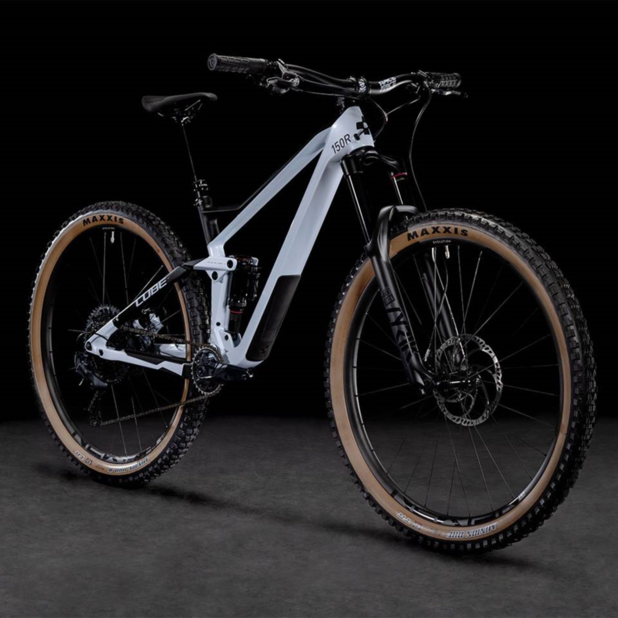 Cube Stereo 150 C:62 Race Enduro Mountain Bike in Stunning Flash White and Carbon Finish