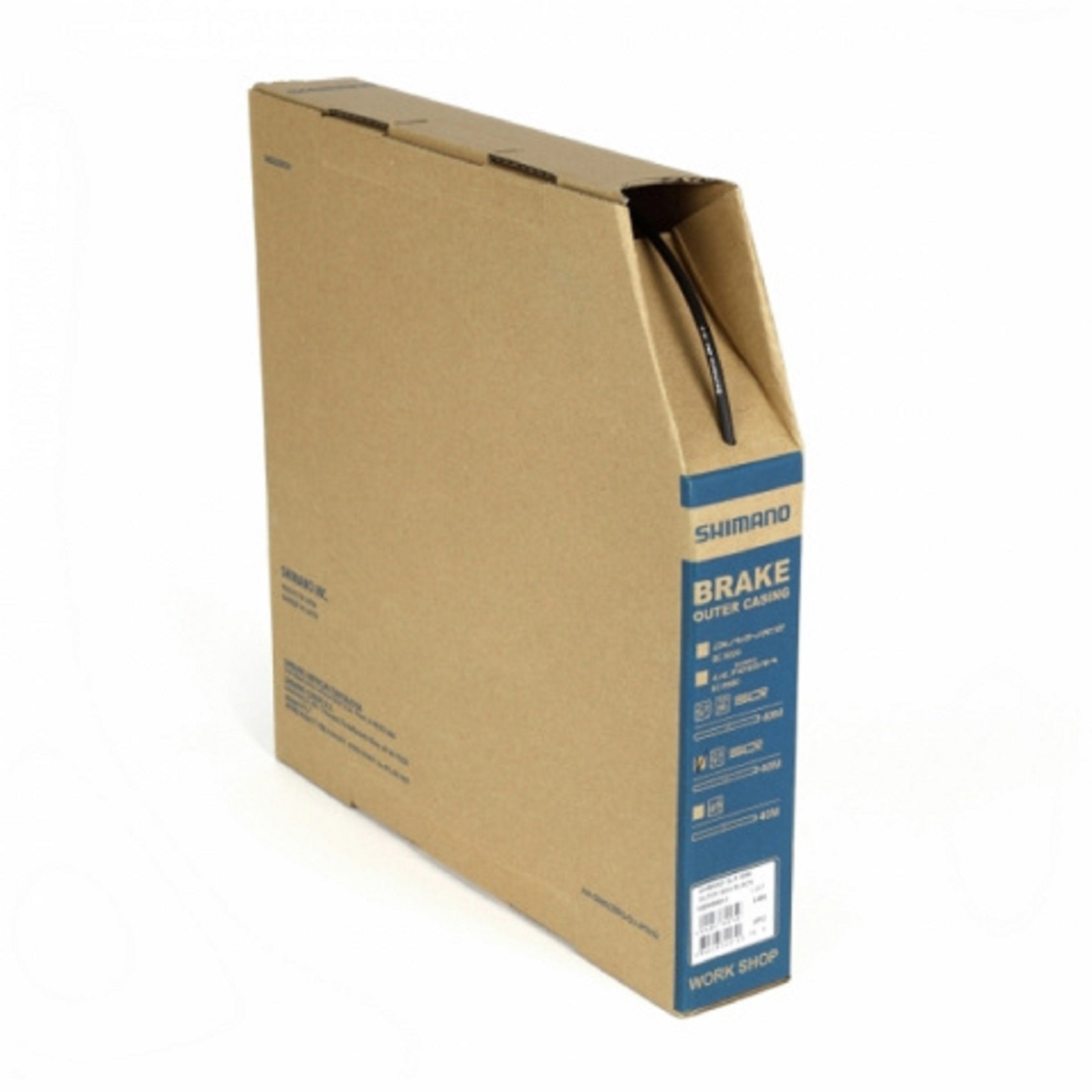 Shimano Road Bicycle Brake Casing - Black Color, 40 - Meter Length, Workshop Box Packaging