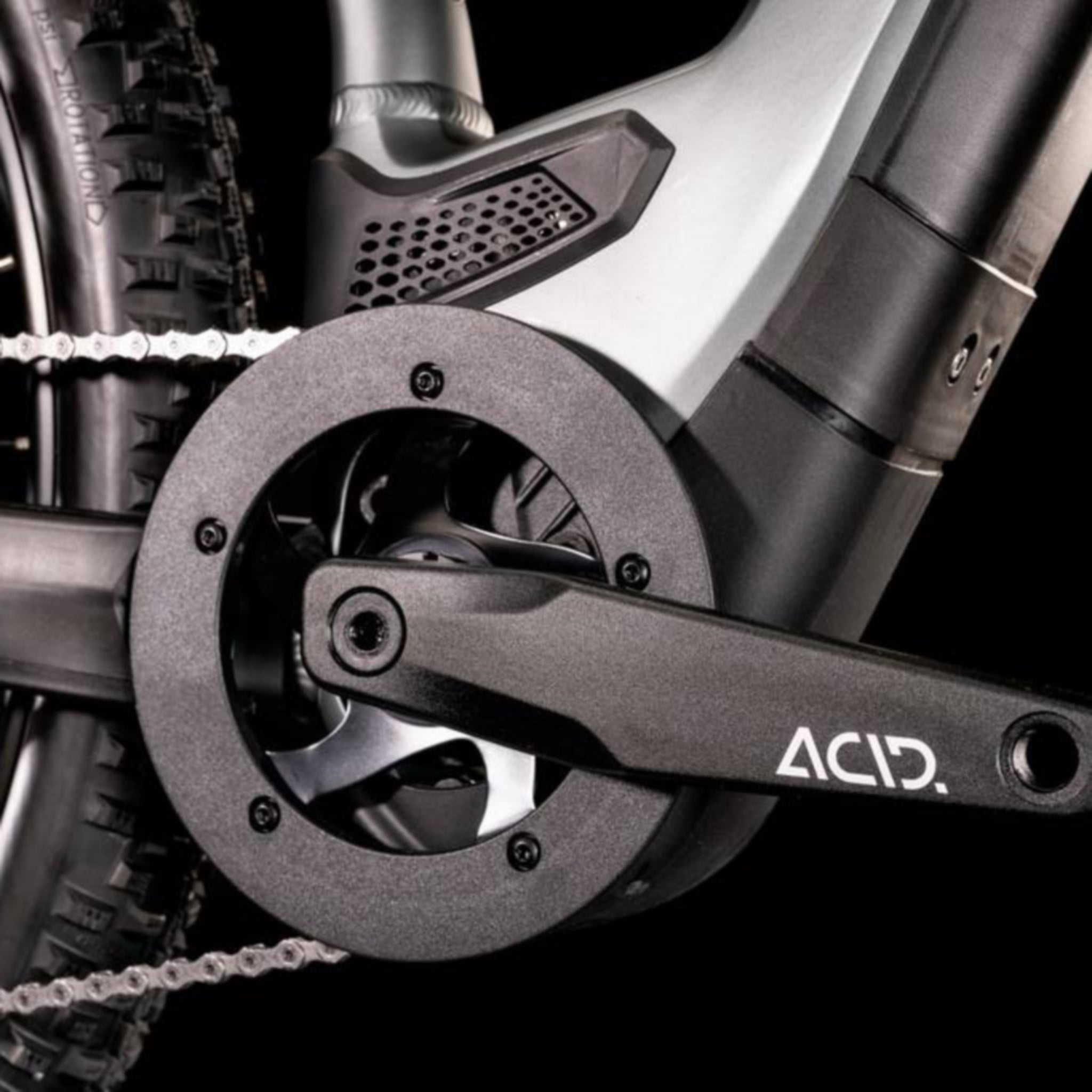Cube Reaction Hybrid Pro Electric MTB in Flash Grey & Green with 625Wh Battery