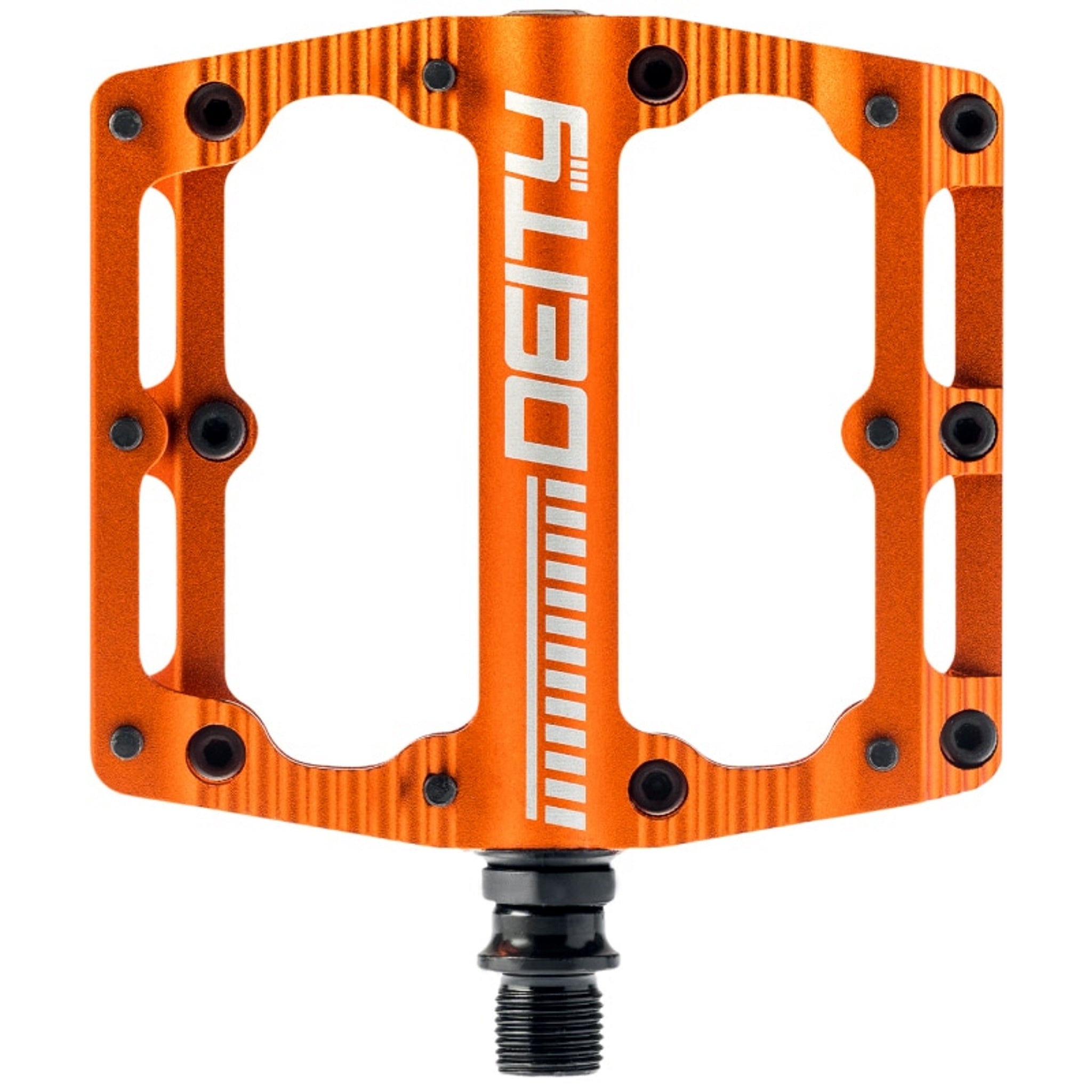 Deity Orange Black Kat Pedals - Ideal for High - Performance Cycling