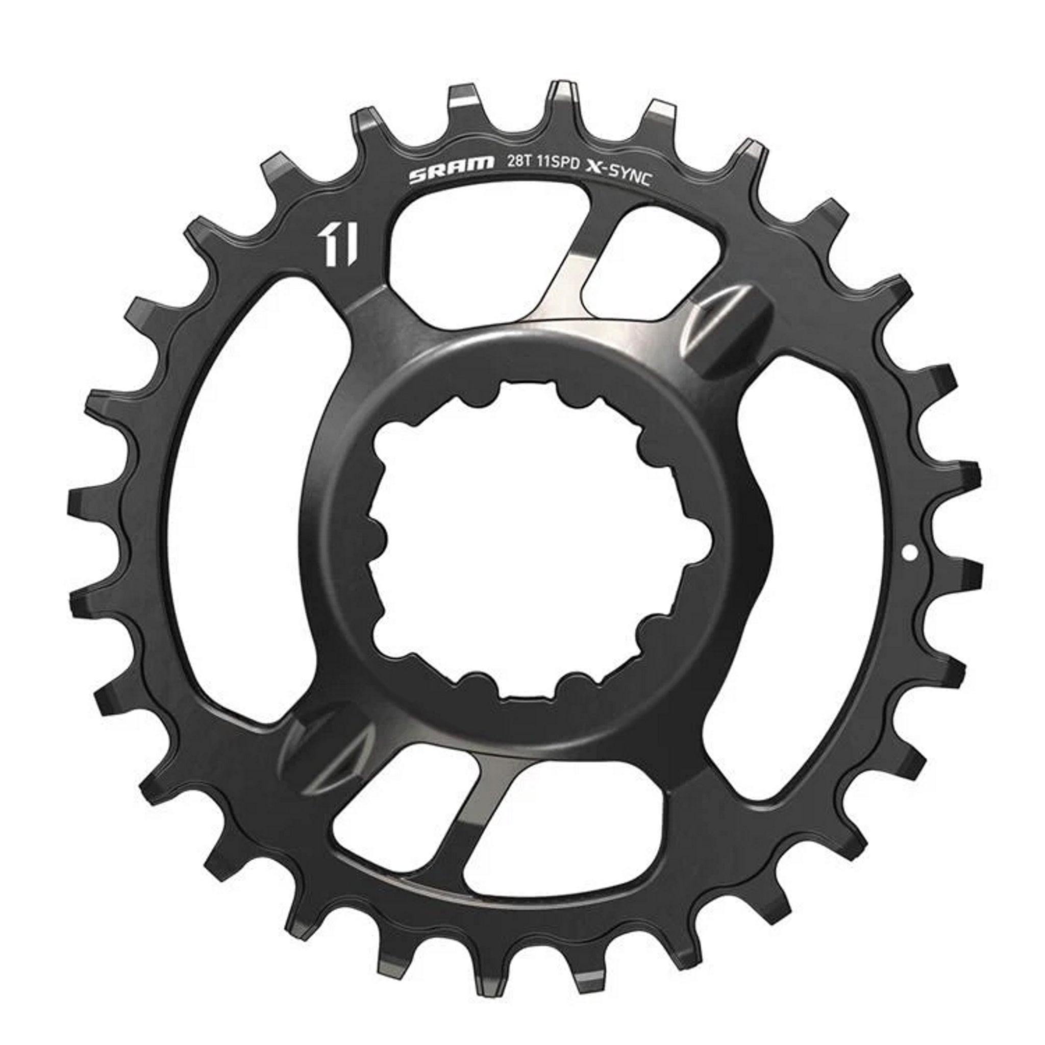 SRAM High - Quality Steel X - Sync 28T Direct Mount Chain Ring with 3mm Offset, 3.5mm Thickness, Black Color for 11 - Speed Bicycles