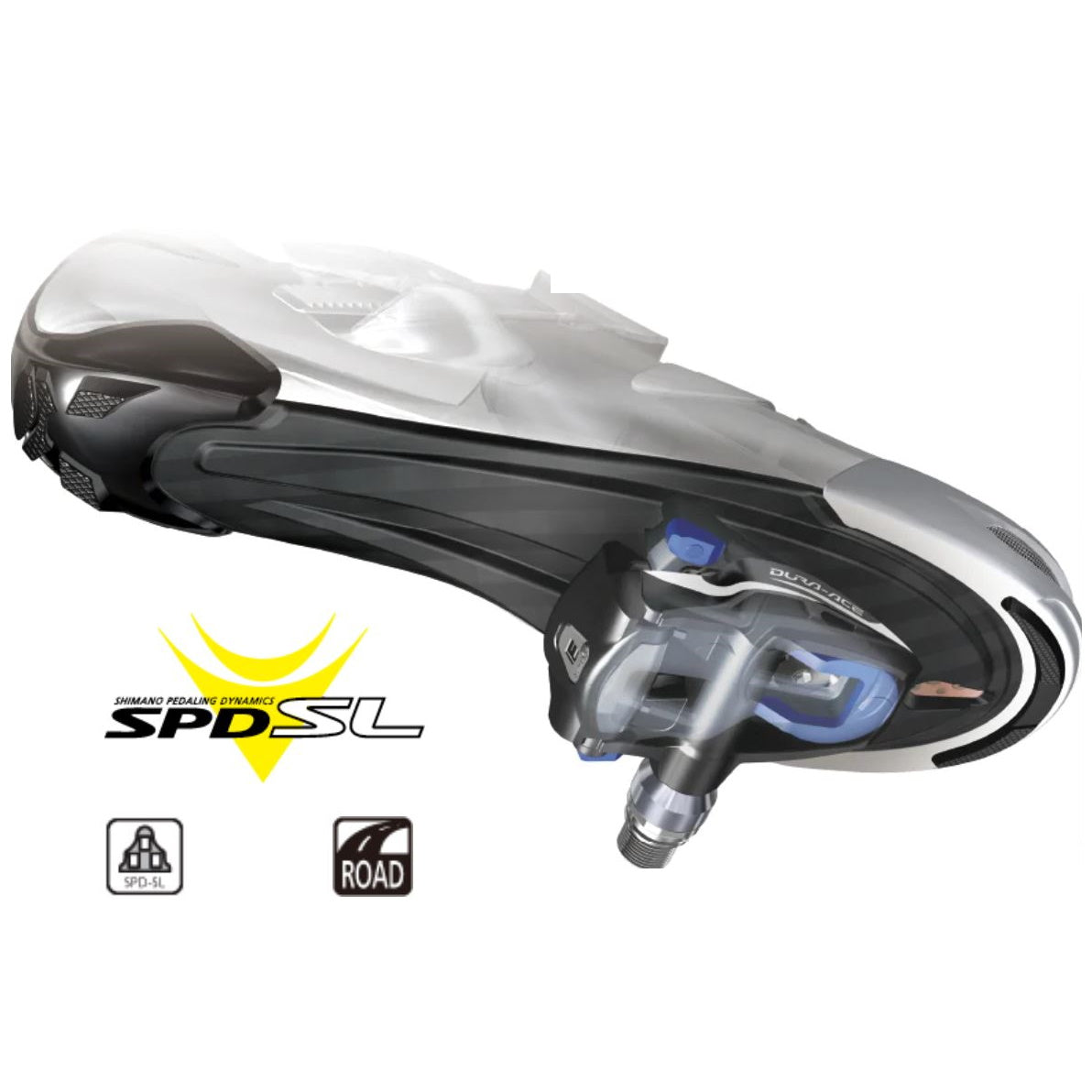 Shimano Black Road Cycling SPD - SL Pedals Model PD - RS500