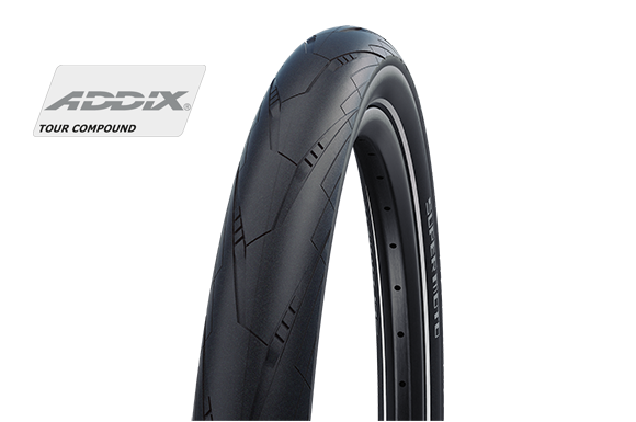 High - Performance Schwalbe Super Moto Bicycle Tyre for E - Bikes, 27.5 x 2.4 Size with Double Defence RaceGuard and Addix HS605 Compound