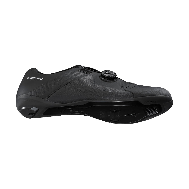 Shimano E-Wide Black RC300 High - Performance Road Cycling Shoes