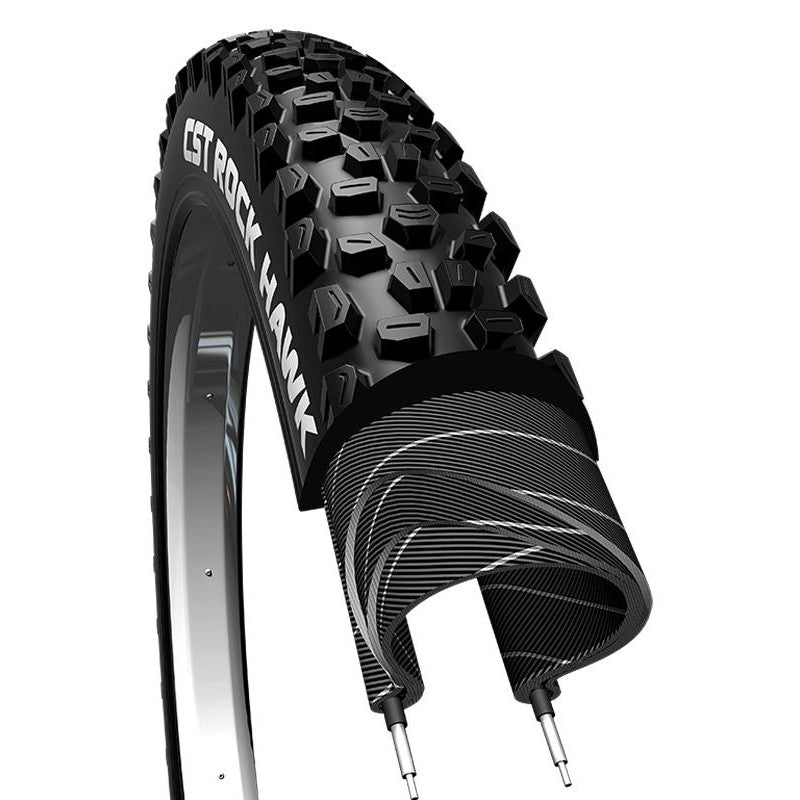 CST Black Mountain Bike Rock Hawk Tire with 29 x 2.25 Size