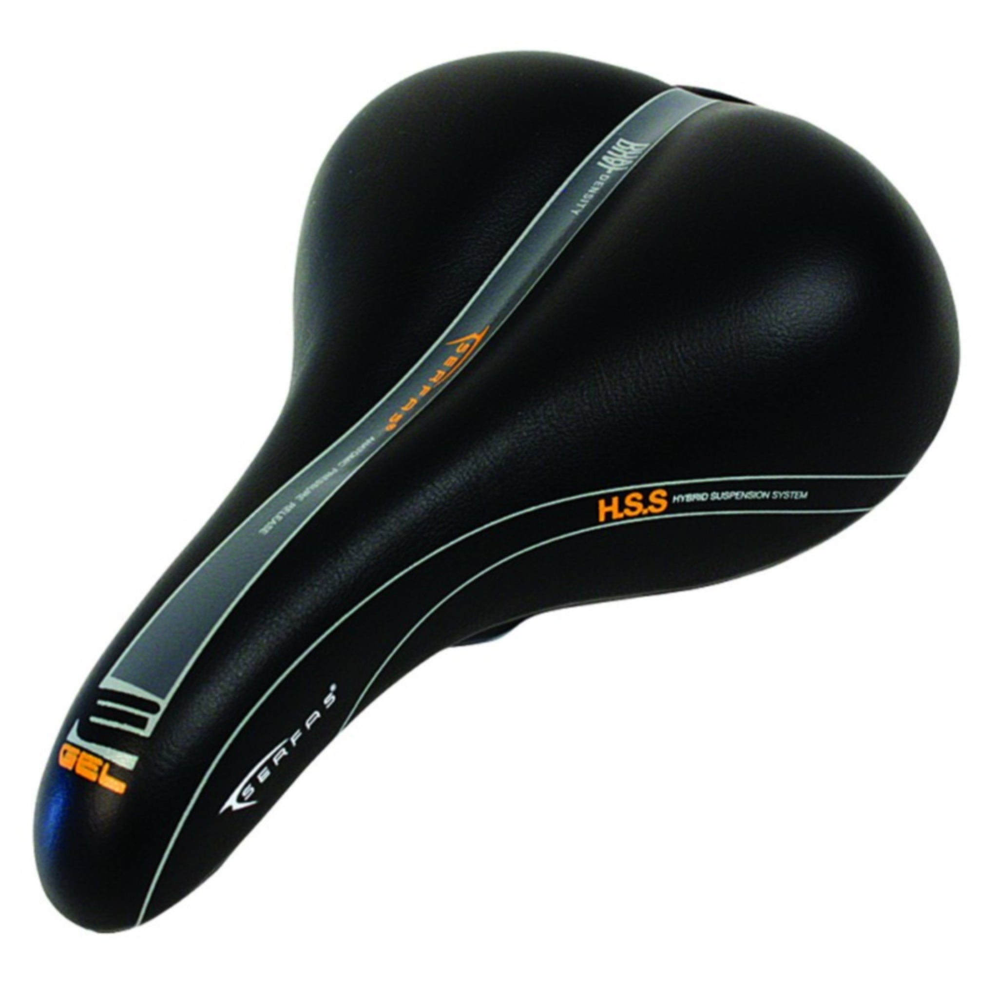 Serfas Men's E - Gel Dual Density Comfort Saddle
