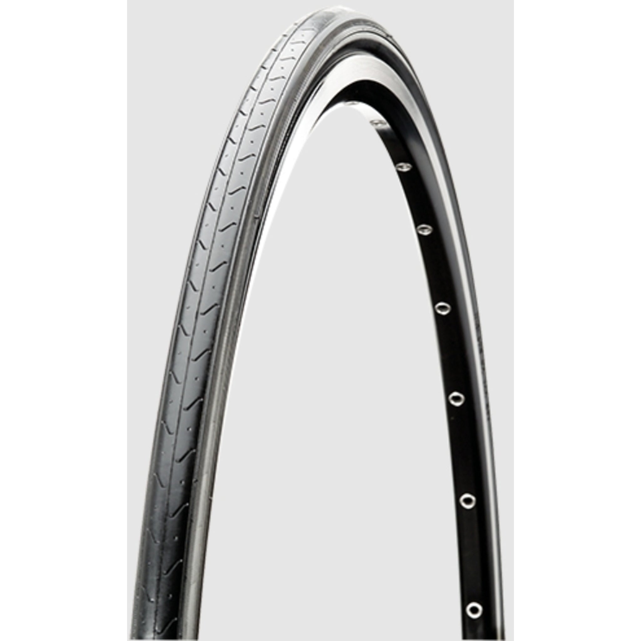 CST Flat Fighter Road Bicycle Tire - 700 x 23c C - 740 (23 - 622) in Classic Black Color