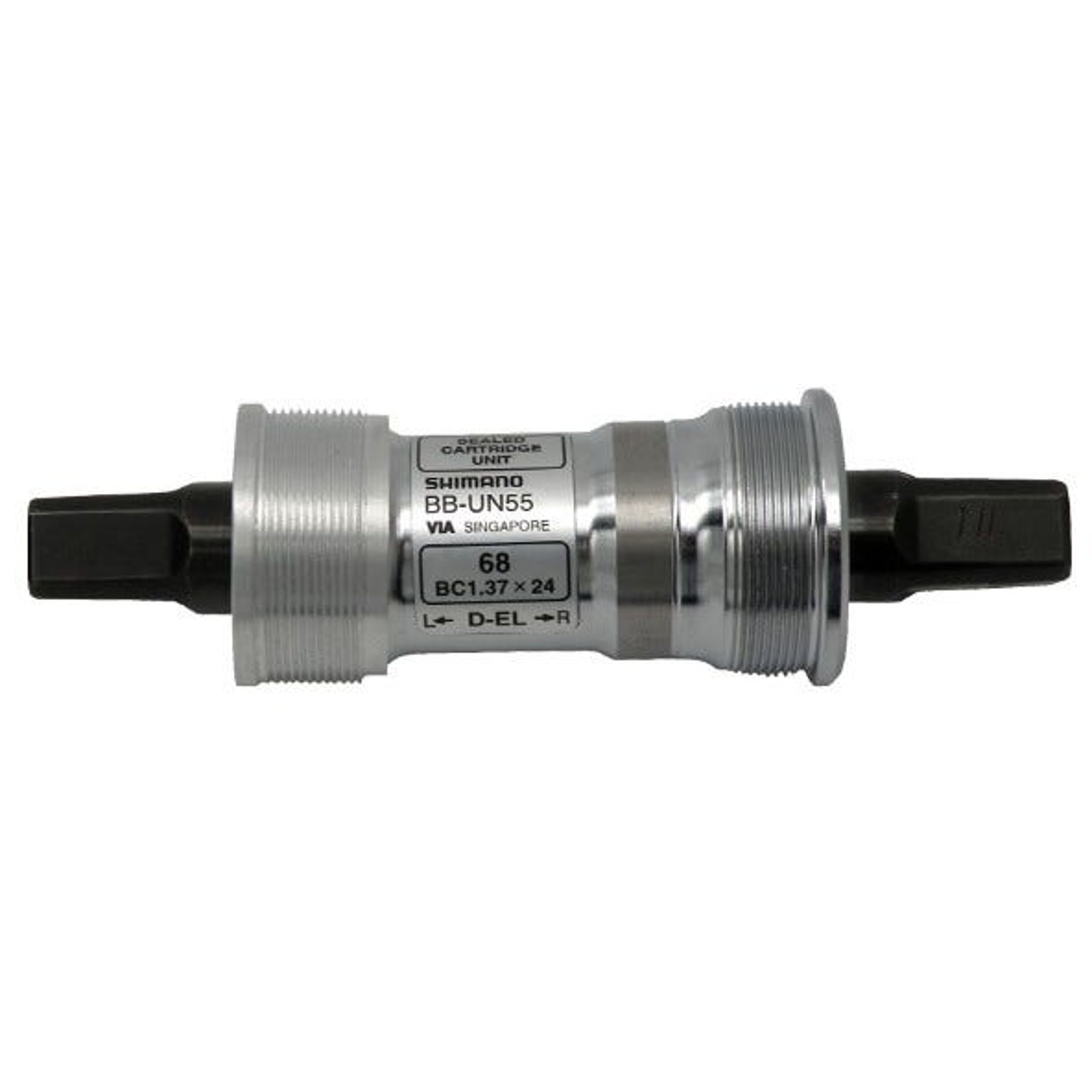 Shimano UN55 Durable Square Taper Bottom Bracket - 68mm Shell, 127mm Spindle