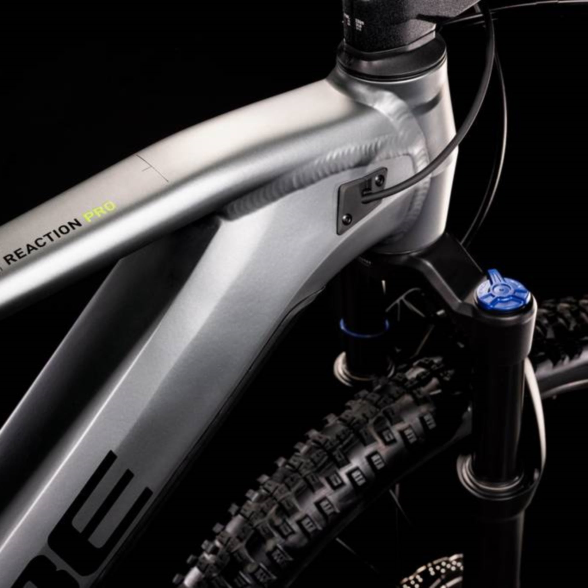 Cube Reaction Hybrid Pro Electric MTB in Flash Grey & Green with 625Wh Battery