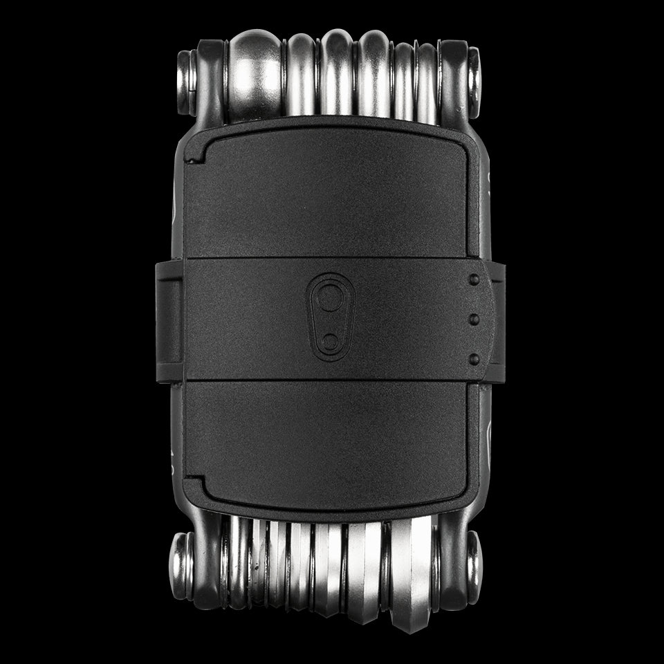 Matte Black Crankbrothers 13-in-1 High Tensile Steel Multi-Tool with Integrated Tire Plug Tool